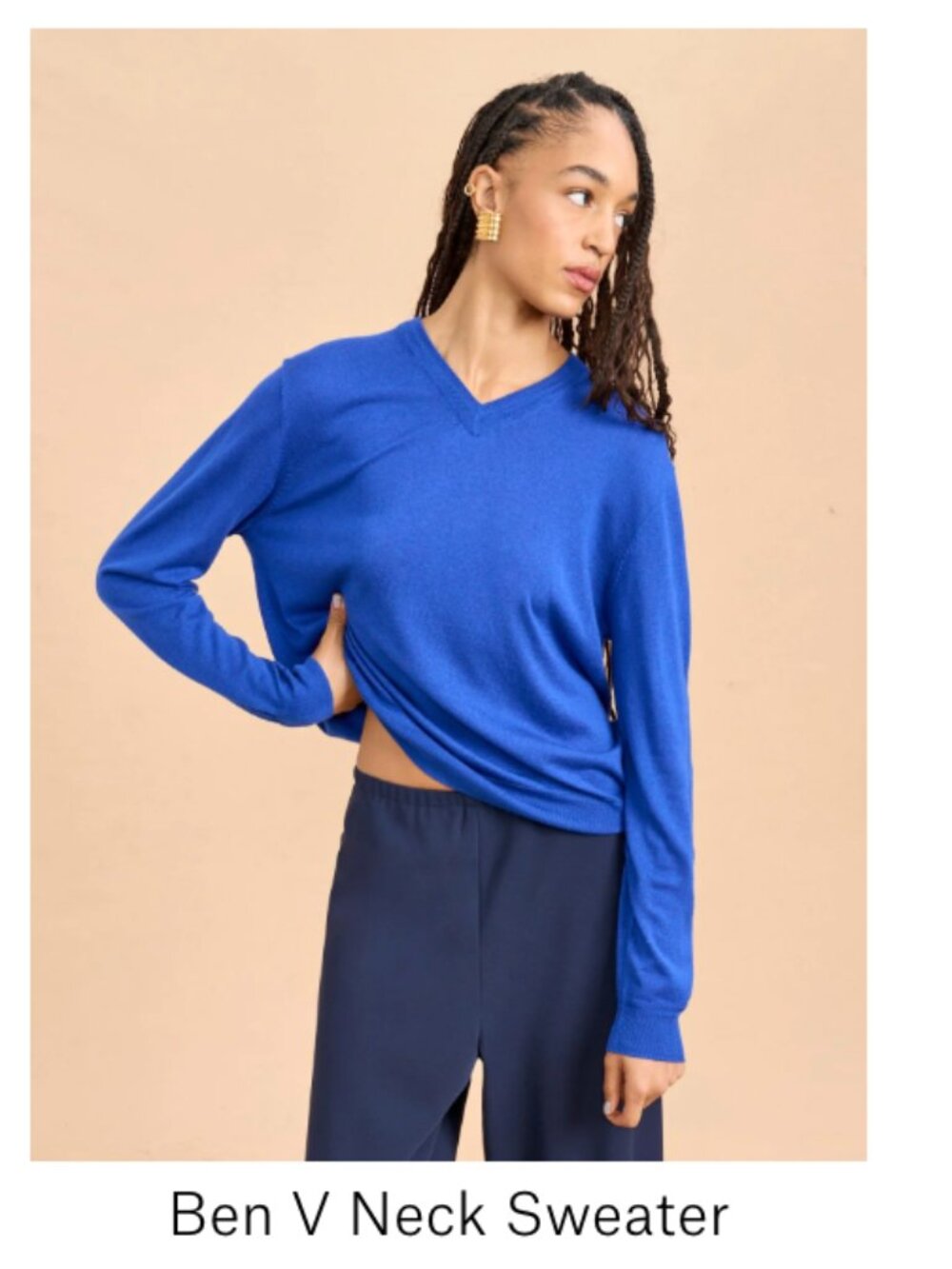 La Ligne Ben V-Neck Sweater, New With Tags. Size Small